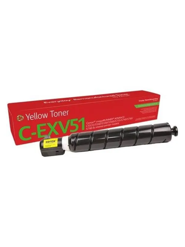 Xerox Everyday - yellow - compatible - remanufactured - toner cartridge (alternative for: Canon 0484C002 Canon C-EXV51) - Green World Alliance return programme