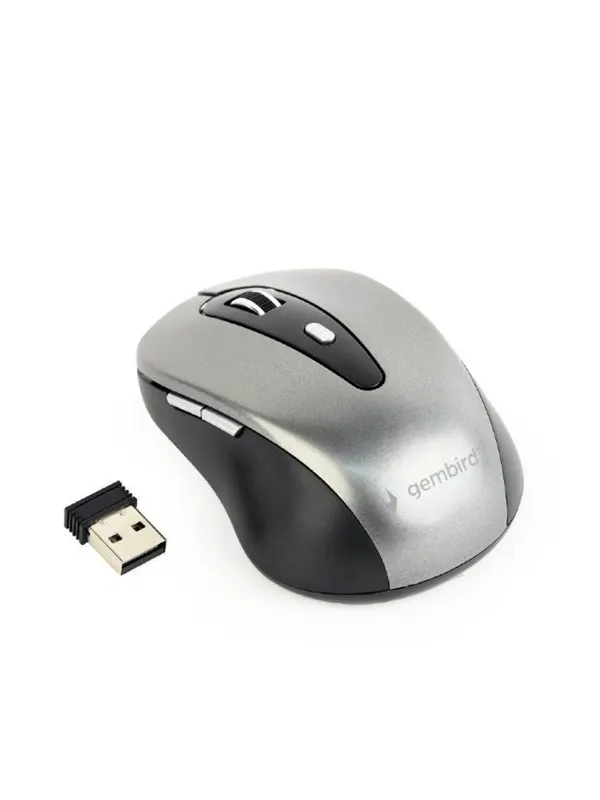 Gembird Wireless optical mouse 4B-04 - Mouse - Optic - 4 knappar - Grå