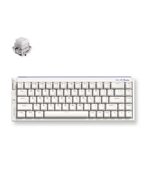 MCHOSE Ace 68 Turbo (Nova White) - Gaming Keyboard - Utan numpad - Engelska (US) - Vit