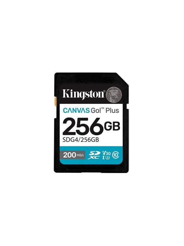Kingston Canvas Go! Plus SD - 200MB/s - 256GB