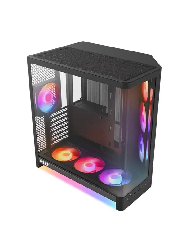 NZXT H6 RGB+ (2026) - All Black - Chassi - Miditower - Svart
