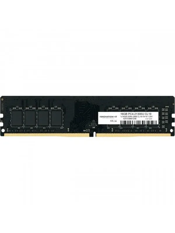 Innovation IT DDR4-3200 - 16GB - CL22 - Single Channel (1 pcs) - Svart