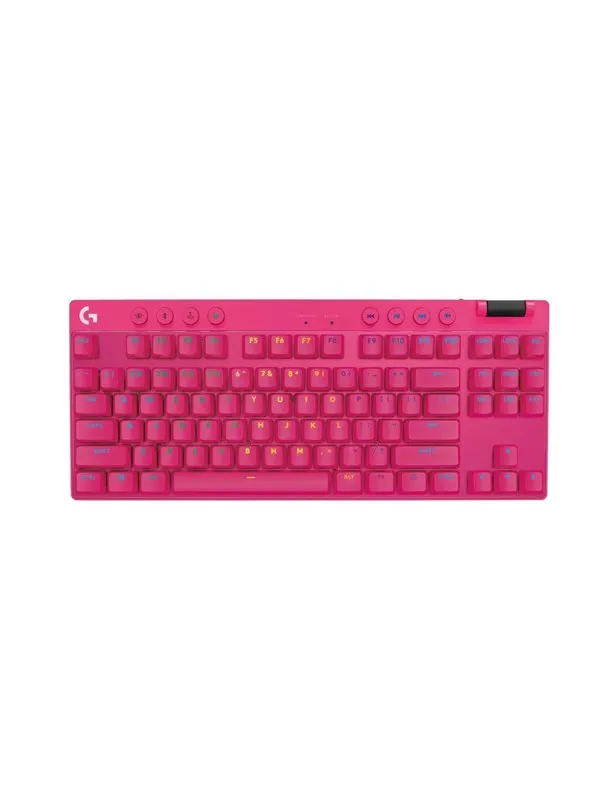Logitech G PRO X TKL - Logitech GX Brown (Tactile) - Tactile - Gaming Keyboard - Utan numpad - Engelska (US) - Rosa