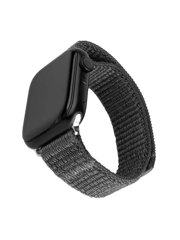 FIXED Nylonrem för Apple Watch 38/40/41mm Mörkgrå