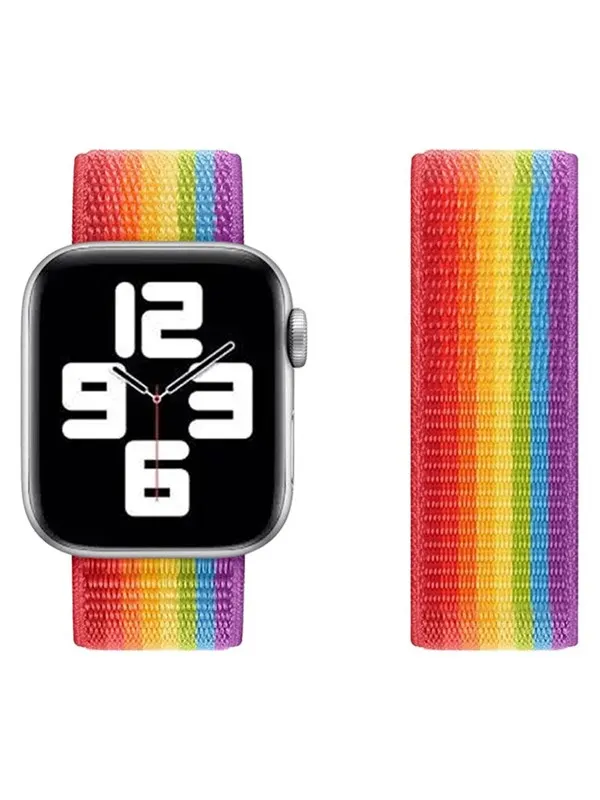 Lippa Apple Watch LGBT+ nylon strap 38/40/41 - Rainbow colors