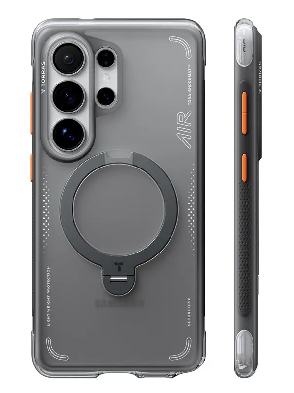 Torras Ostand Q3 Air - shadow black - Samsung Galaxy S26 Ultra