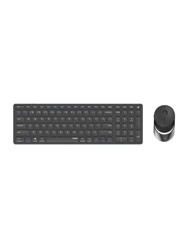 RAPOO 9750M - Tastatur & Mus set - Nordisk - Svart