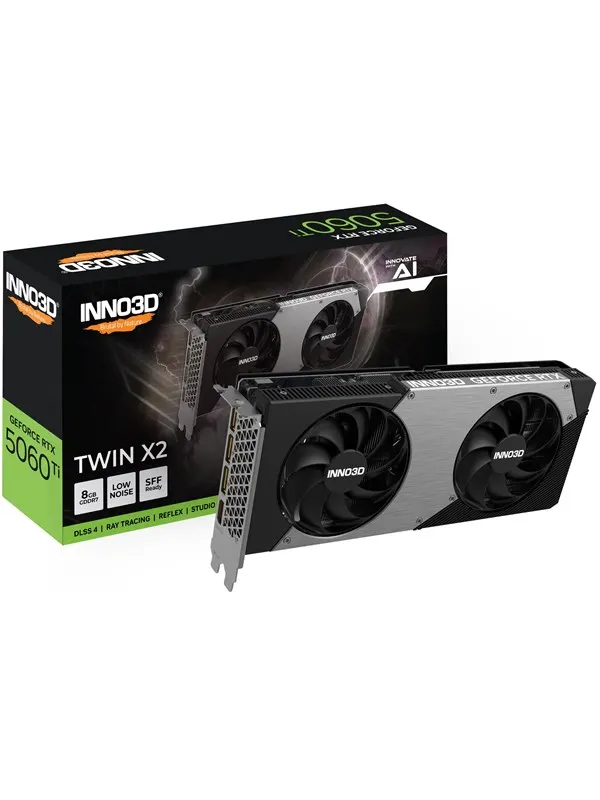 Inno3D GeForce RTX 5060 Ti Twin X2 - 8GB GDDR7 RAM - Grafikkort