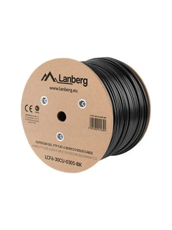 Lanberg bulk cable - 305 m - black RAL 9004 - Svart - 305m