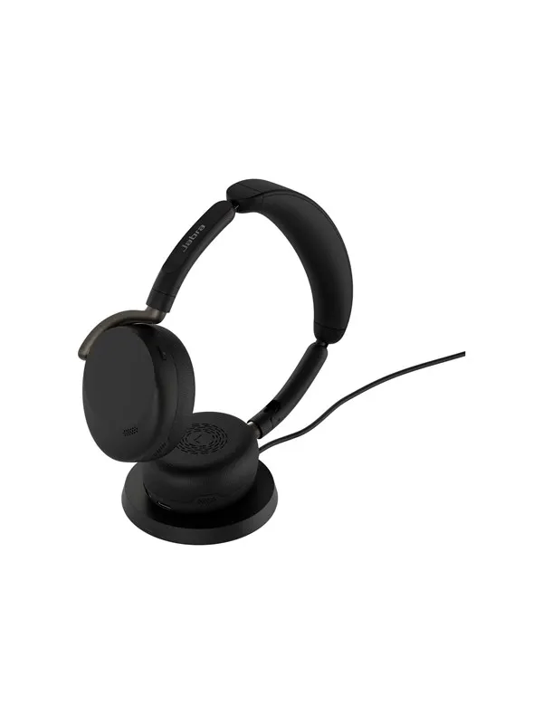 Jabra Evolve3 65 Flex UC - USB-A with Dongle - Black (Incl. Wireless Charging Pad)