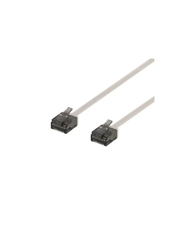 Deltaco patch cable - 30 cm - grey - Grå - 0.3m