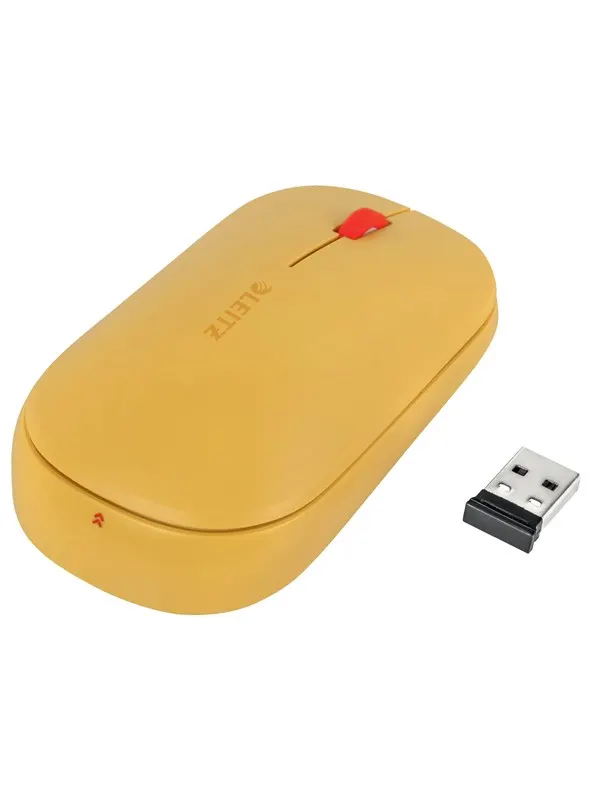Leitz Cosy Trådlös Mus Gul - Mouse - 3 knappar - Yellow