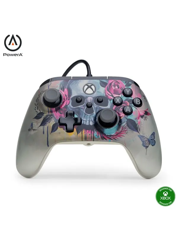 PowerA Advantage Plus trådbunden handkontroll för Xbox Series X|S - Blommor och mörker