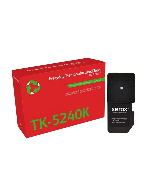 Xerox Everyday - black - compatible - remanufactured - toner cartridge (alternative for: Kyocera TK-5240K) - Green World Alliance return programme