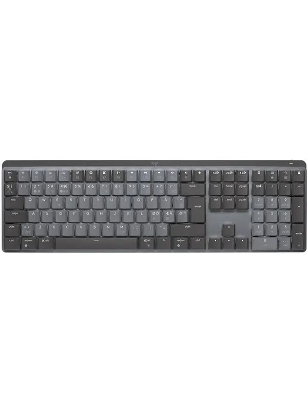 Logitech MX Mechanical Wireless Illuminated Performance Keyboard Graphite - Tactile - US - Tangentbord - US International - Svart