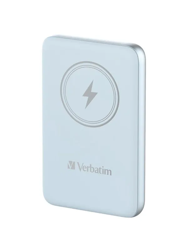 Verbatim Charge 'n' Go wireless power bank - magnetic mount - Li-pol - 24 pin USB-C - 20 Watt - 10000 mAh