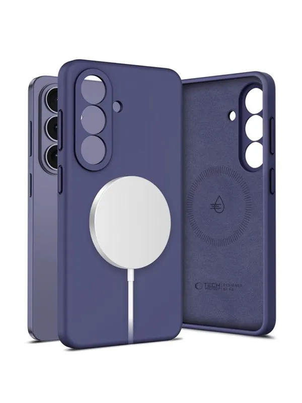 Tech-Protect Silicone MagSafe Case for Samsung Galaxy S26 - Purple