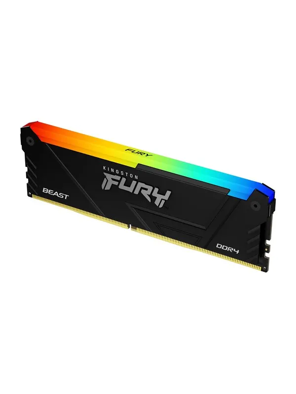 Kingston FURY Beast RGB DDR4-3200 - 16GB - CL16 - Single Channel (1 pcs) - Intel XMP - Svart med RGB