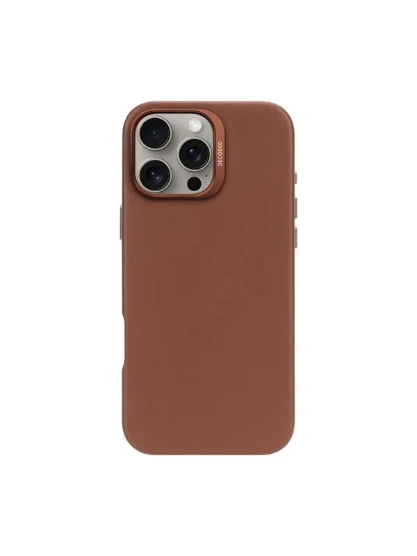 Decoded Leather Backcover for iPhone 16 Pro Max Tan