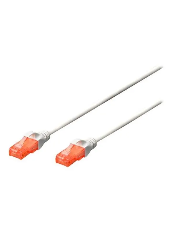 DIGITUS CAT 6 U-UTP Patch Cord - 10m - Vit - 10m