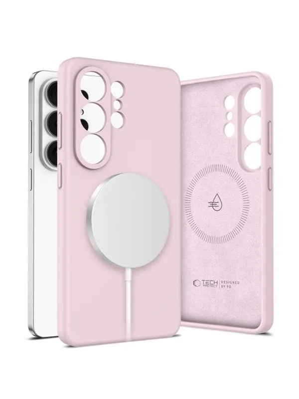 Tech-Protect Silicone MagSafe Case for Samsung Galaxy S26 Ultra - Pink