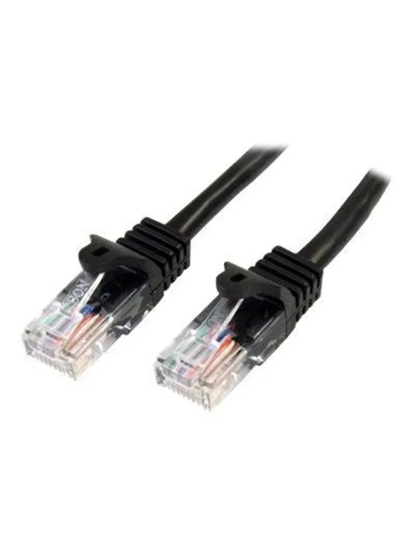 StarTech.com 10m Black Cat5e / Cat 5 Snagless Ethernet Patch Cable 10 m - patch cable - 10 m - black - Svart - 10m