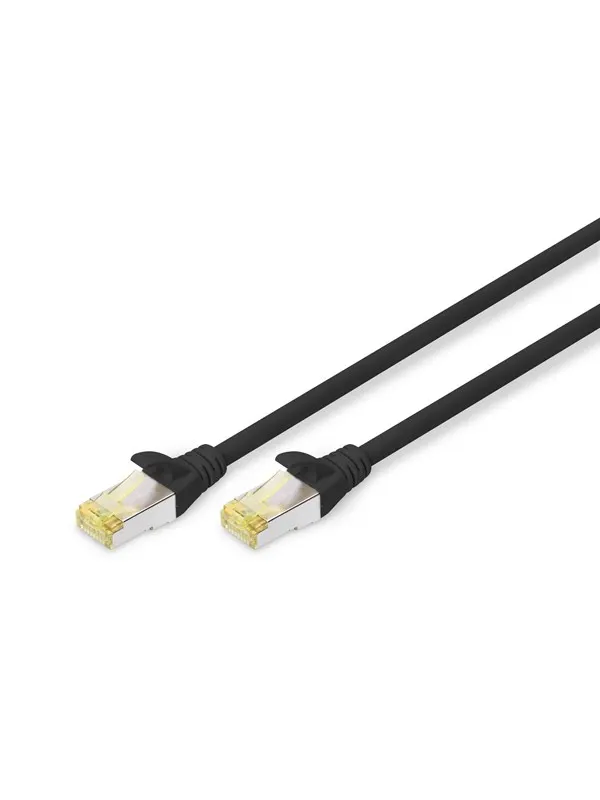 DIGITUS CAT 6A S-FTP patch cord - 10m - Svart - 10m