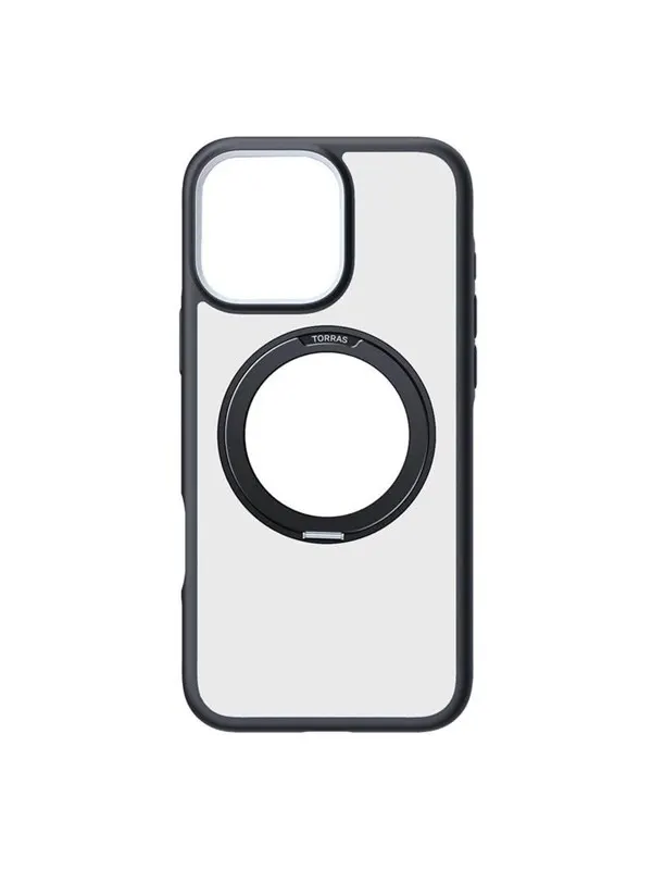 Torras Ostand R Fusion Case for iPhone 16 Pro Max (Black)