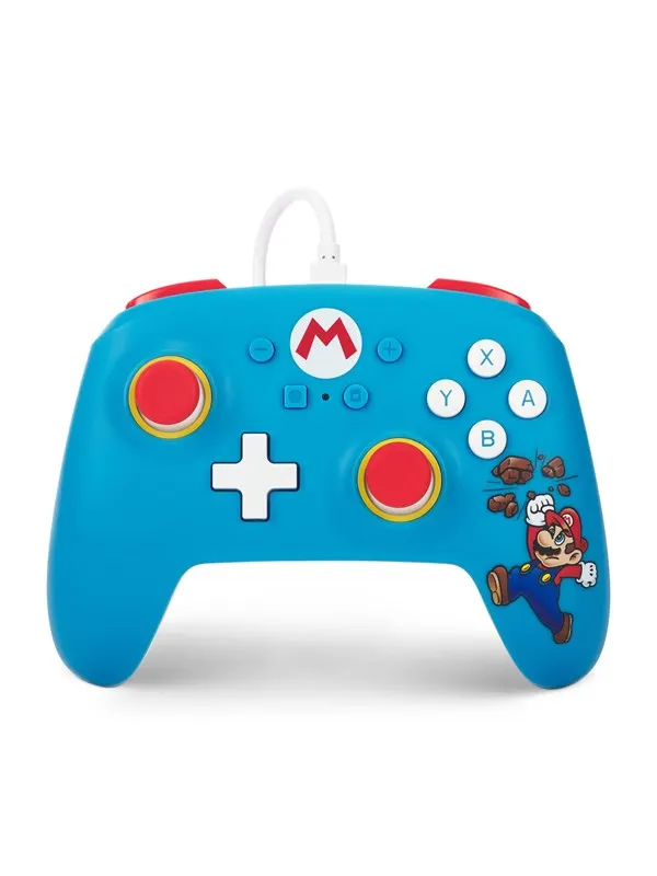 PowerA trådbunden handkontroll för Nintendo Switch - Mario blockkrossare - Wired Controller - Nintendo Switch