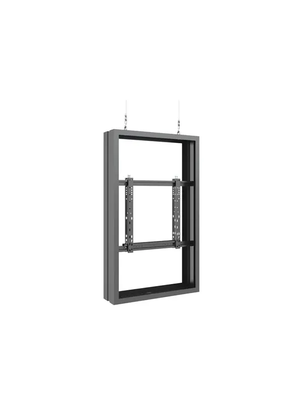 Multibrackets M Pro Series - mounting kit - low profile - for 2 digital signage LCD panels - medium - black - Max 50 kg - recommended for 50"