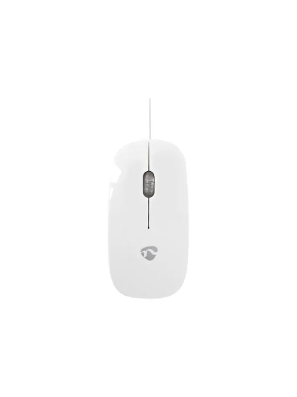 Nedis - mouse - USB - white - Mouse - Optic - 3 knappar - Vit
