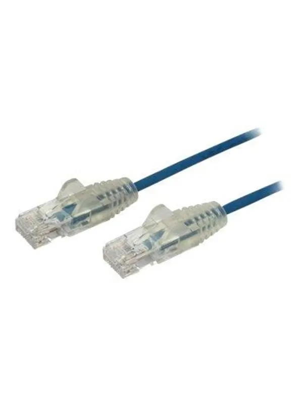 StarTech.com 1.5m CAT6 Cable - Blue Slim CAT6 Patch Cord - Snagless - LSZH - patch cable - 1.5 m - blue - Blå - 1m