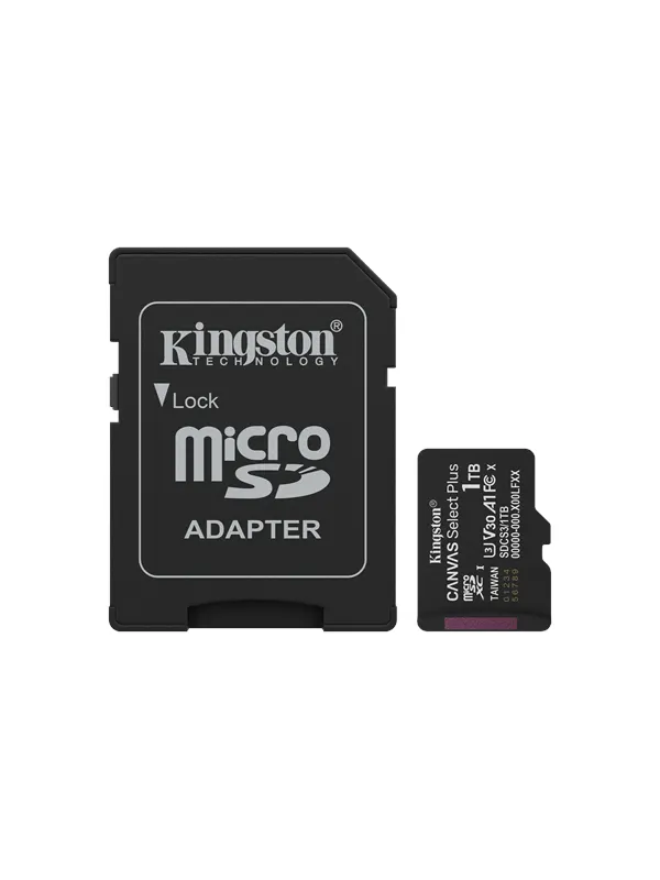 Kingston Canvas Select Plus Gen3 MicroSD/SD - 150MB/s - 1TB