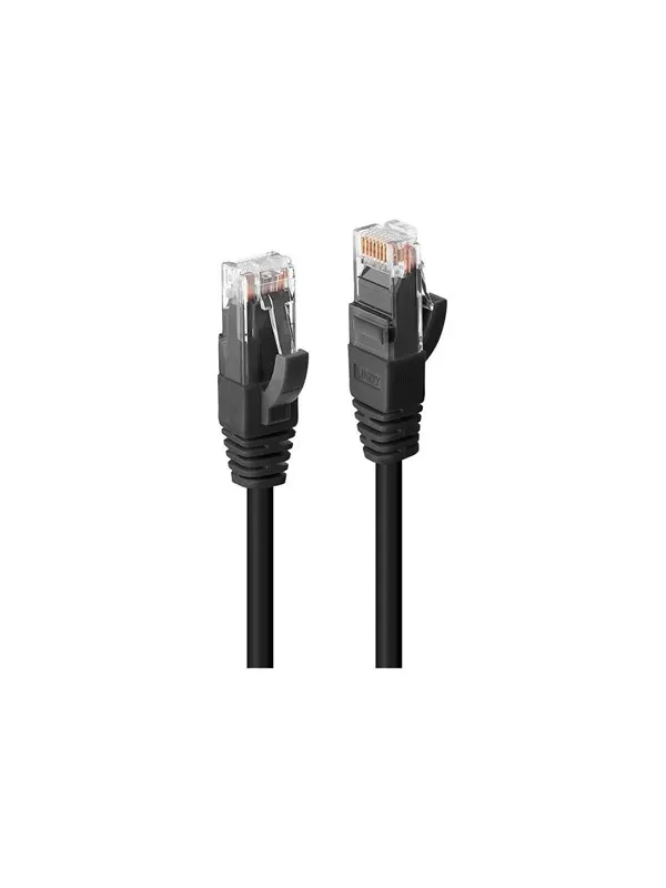 Lindy Premium patch cable - 7.5 m - black - Svart - 7.5m