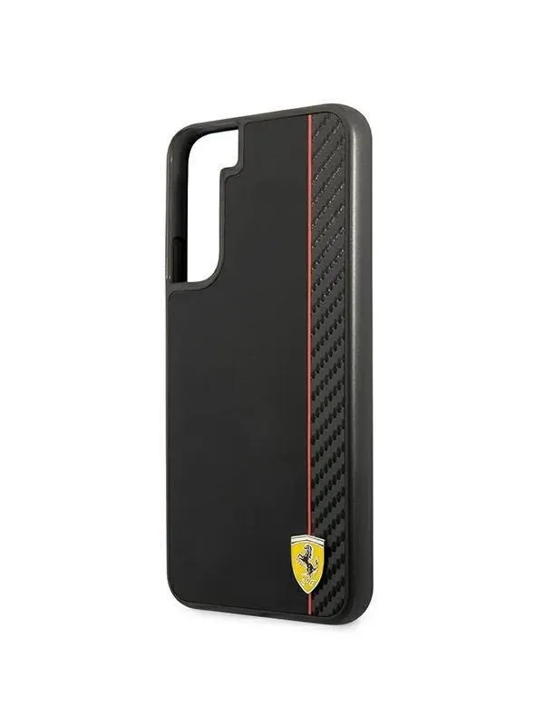 Ferrari On Track Carbon Stripe Case for Samsung Galaxy S22+ - Black