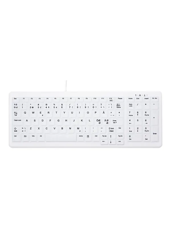 Cherry Active Key MedicalKey AK-C7000 - keyboard - Nordic - white - Tangentbord - Nordisk - Vit