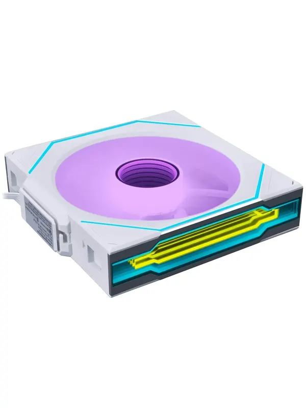 Lian Li UNI FAN SL INF Wireless Reverse White - 120mm - Chassi fläkt - 120mm - Vit med RGB-ljus - 30 dBA