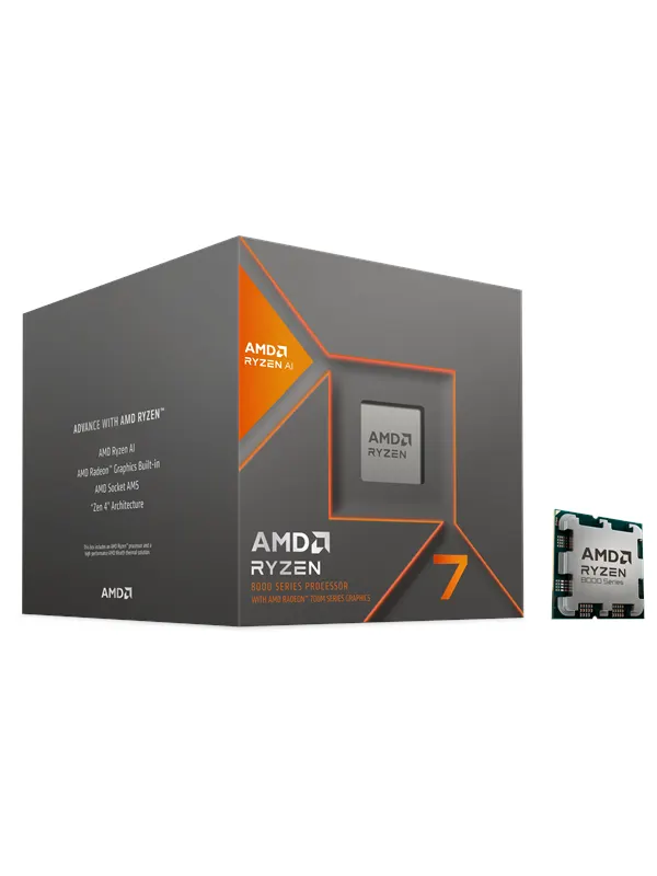 AMD Ryzen 7 8700G Wraith Spire CPU - 8 kärnor - 4.2 GHz - AMD AM5 - AMD Boxed (med kylare)