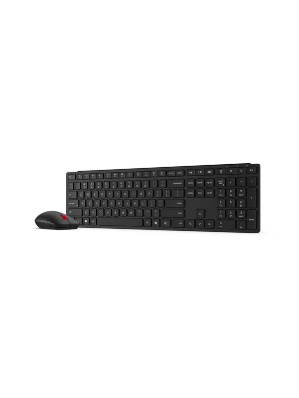 Lenovo Pro Combo 6000 - keyboard and mouse set - multi-mode - QWERTY - Norwegian - eclipse black Input Device - Tastatur & Mus set - Norsk - Svart