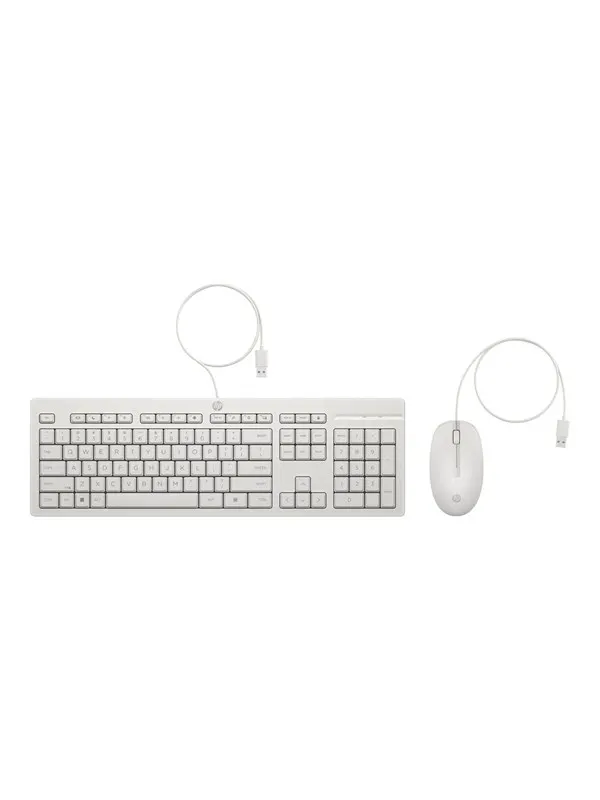 HP 225 - Tastatur & Mus set - Dansk - Vit