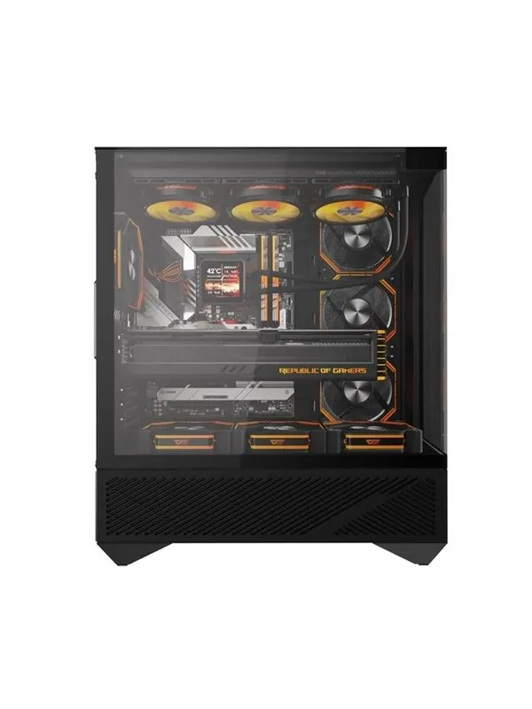 Darkflash DY460 Computer Case with 4 ARGB Fans - Chassi - Svart