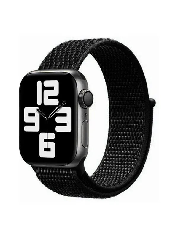 Lippa Apple Watch Nylon Strap 42/44/45/49 - Black