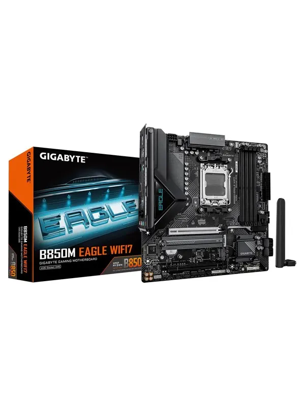 GIGABYTE B850M EAGLE WIFI7 Moderkort - AMD B850 - AMD AM5 - DDR5 RAM - Micro-ATX