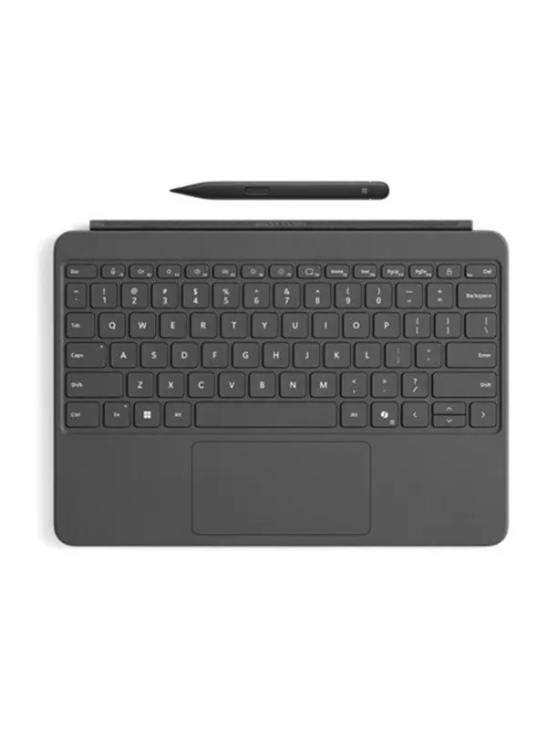 Microsoft Surface Pro Keyboard - 12-inch - keyboard - with touchpad accelerometer - slate - with Slim Pen Input Device - Tangentbord - Grå