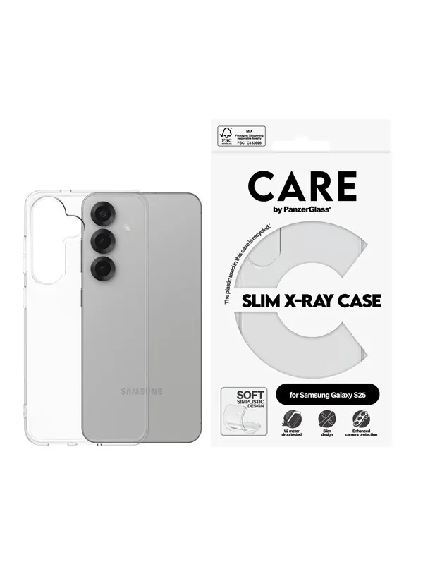CARE by PanzerGlass Fashionable Case Transparent X-Ray Soft Basic Samsung Galaxy S25