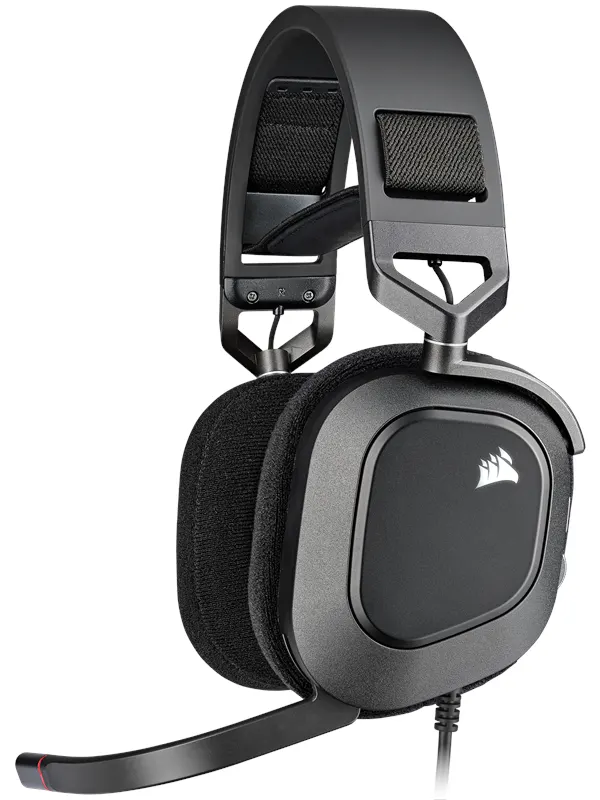 Corsair HS80 RGB USB Premium Gamingheadset - Kolsvart