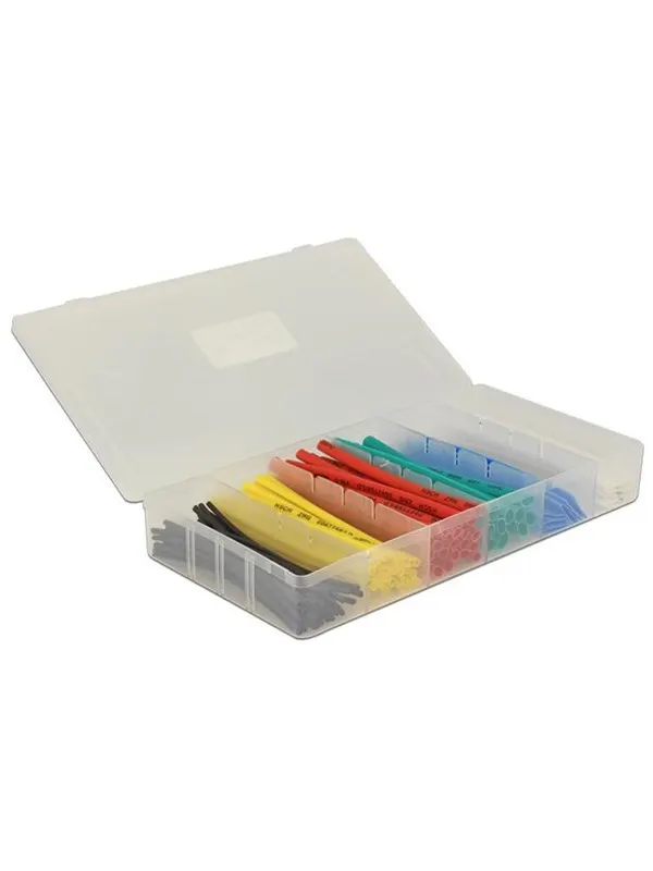 DeLOCK Heat Shrink Tube Box Assorted Colors (100-Pack)