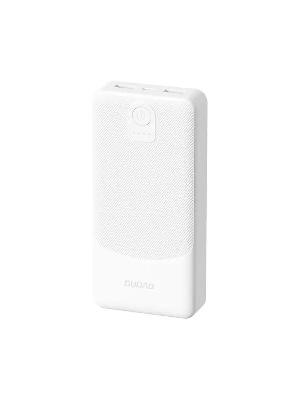 Dudao K10Pro Power Bank 2.4A 20000mAh 2 x USB-A - White - 20000 mAh