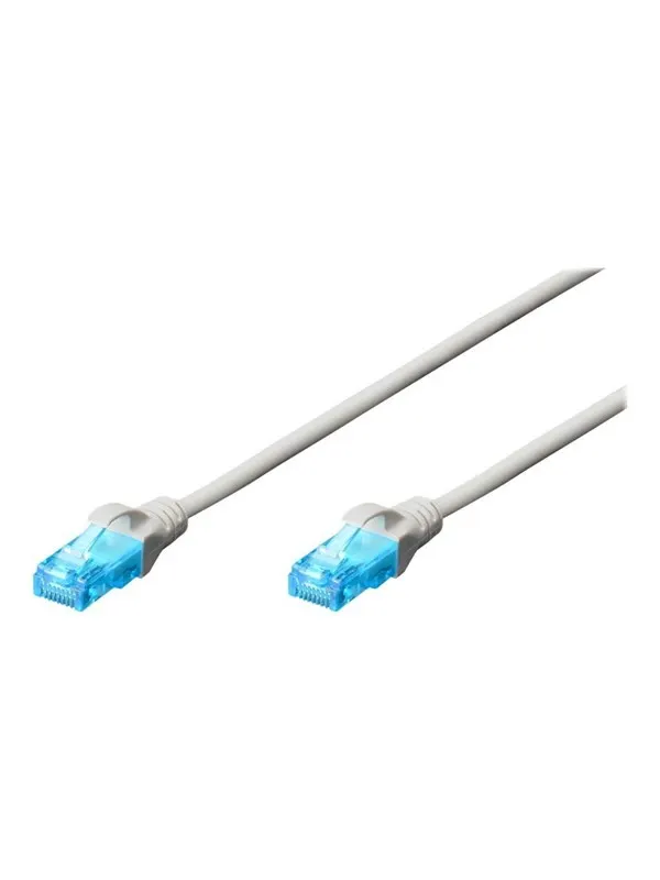 DIGITUS patch cable - 25 cm - white - Vit - 0.25m