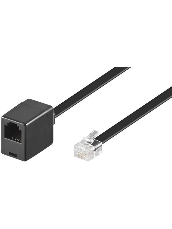 Pro Modular telephone extension cable - Svart - 3m